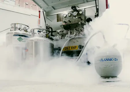 Liquid nitrogen deliveries